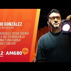 Lucho González, desde Buenos Aires: La Voz, su boda en la Patagonia y una charla imperdible con LU12