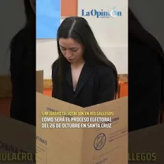 Elecciones 2025: simulacro de votación en Río Gallegos