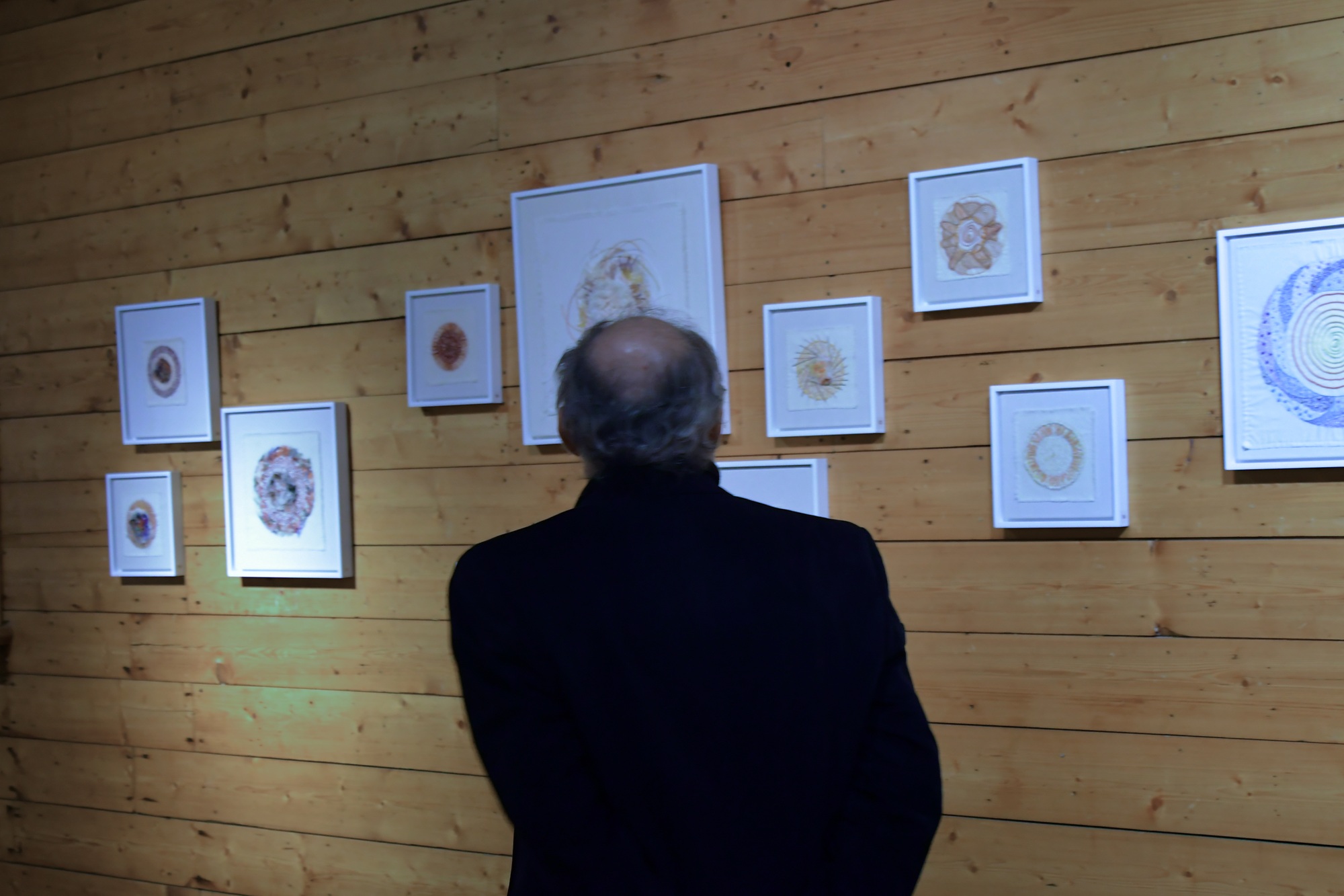  Por primera vez, la artista incursionó en el arte textil. Foto: José Silva/La Opinión Austral