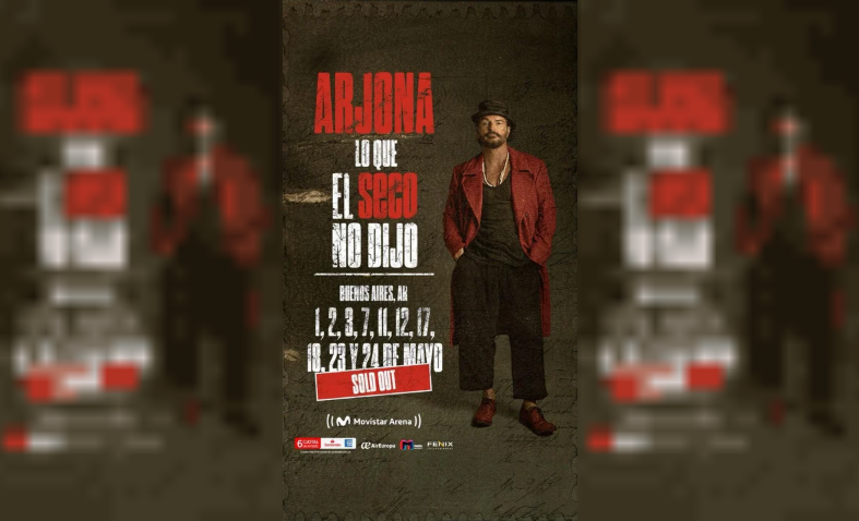 Furor por Ricardo Arjona: agotó 10 Movistar Arena en Buenos Aires