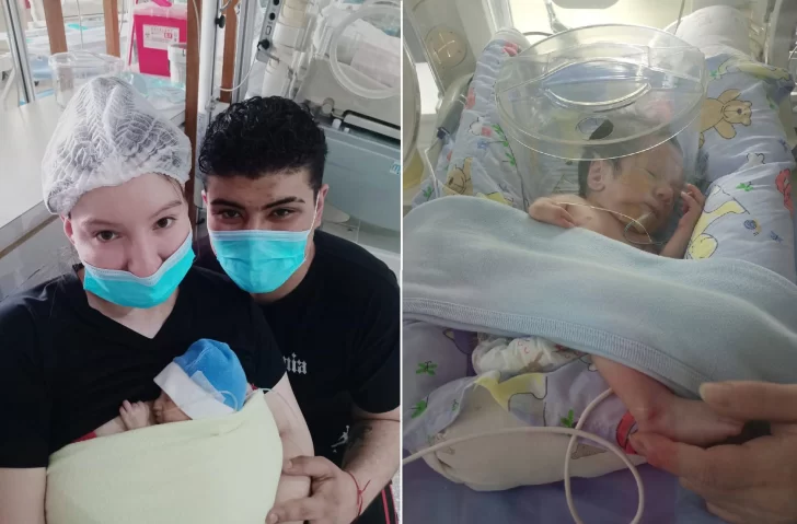 “Todos por Amir”: nació prematuro con una cardiopatía, fue derivado y sus padres solicitan ayuda