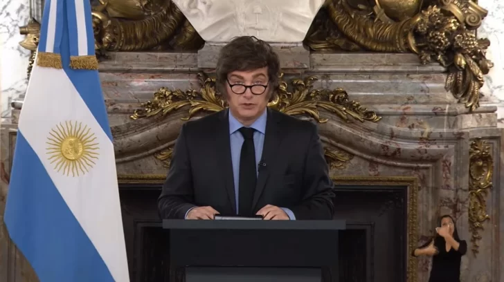 Para Milei “lo peor ya pasó”, insistió con el “equilibrio fiscal”  y le habló a las provincias