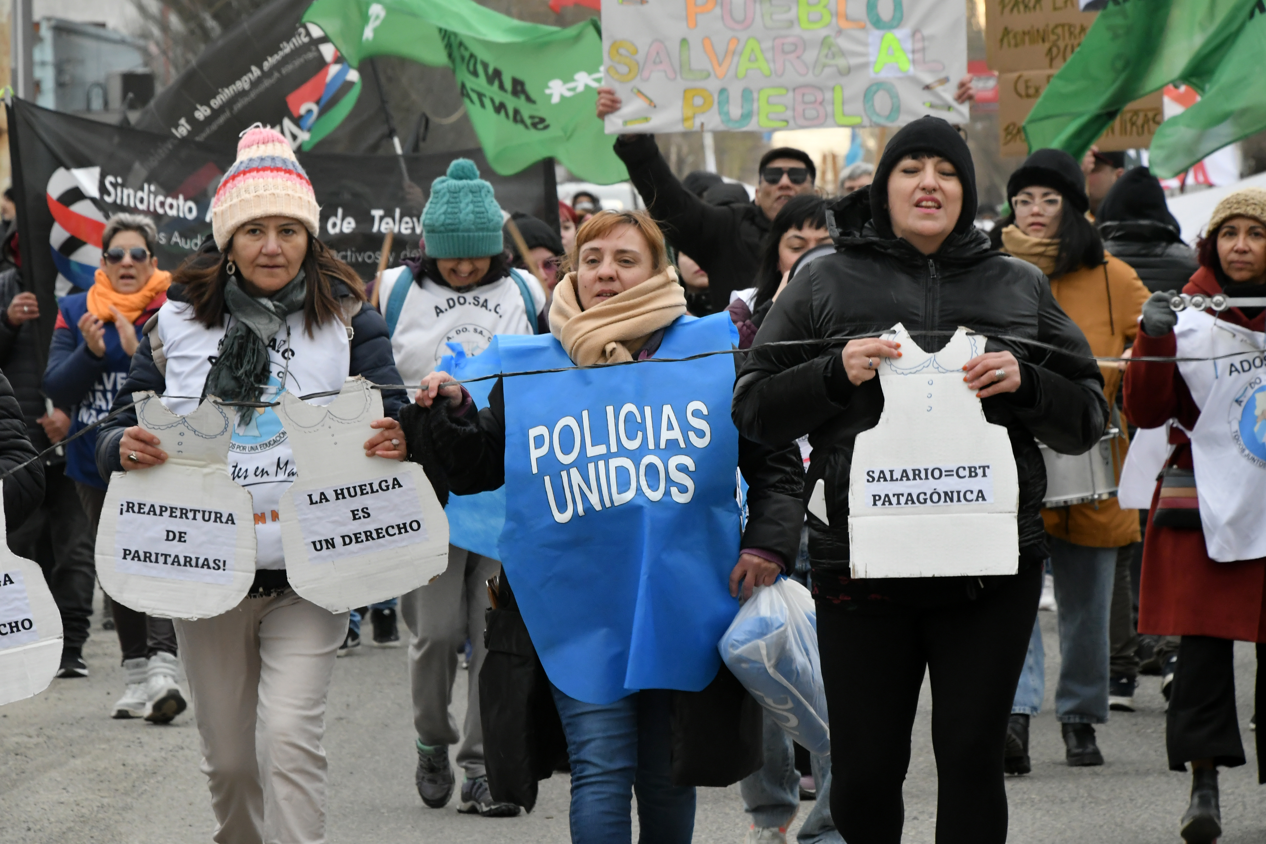  Durante la marcha también hubo presencia de 