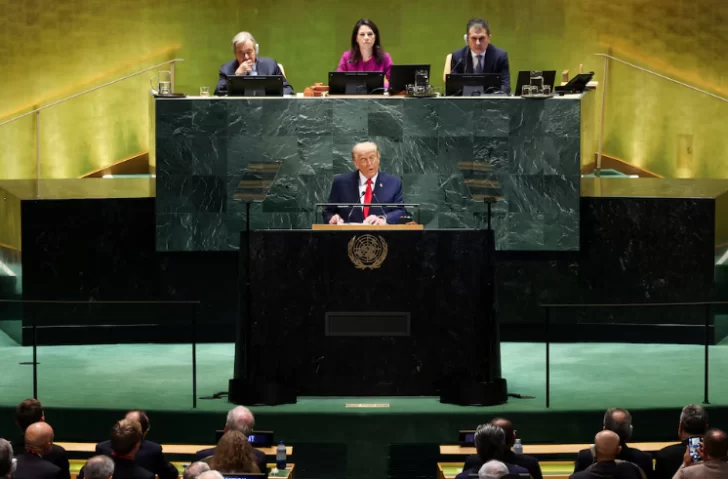  Donald Trump brindó un discurso en la Asamblea General de la ONU.