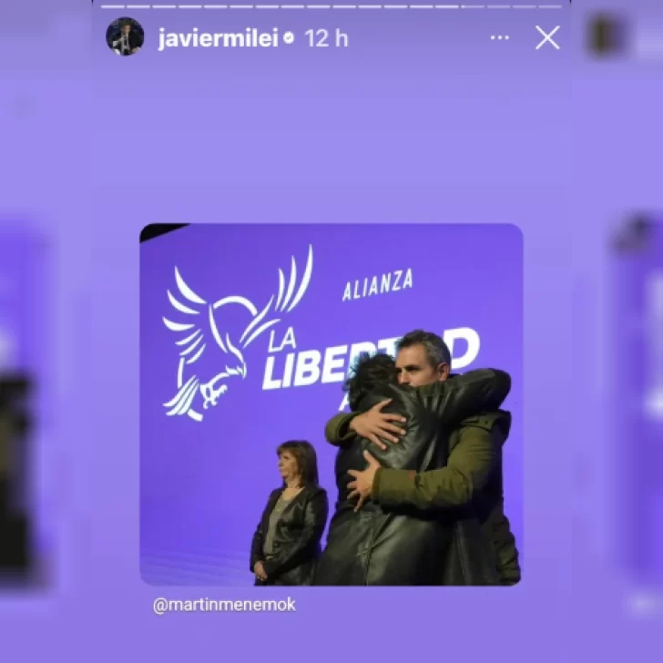Tras la derrota electoral en PBA, Milei publicó en redes una foto junto a Martín Menem Tras la derrota electoral en PBA, Milei publicó en redes una foto junto a Martín Menem