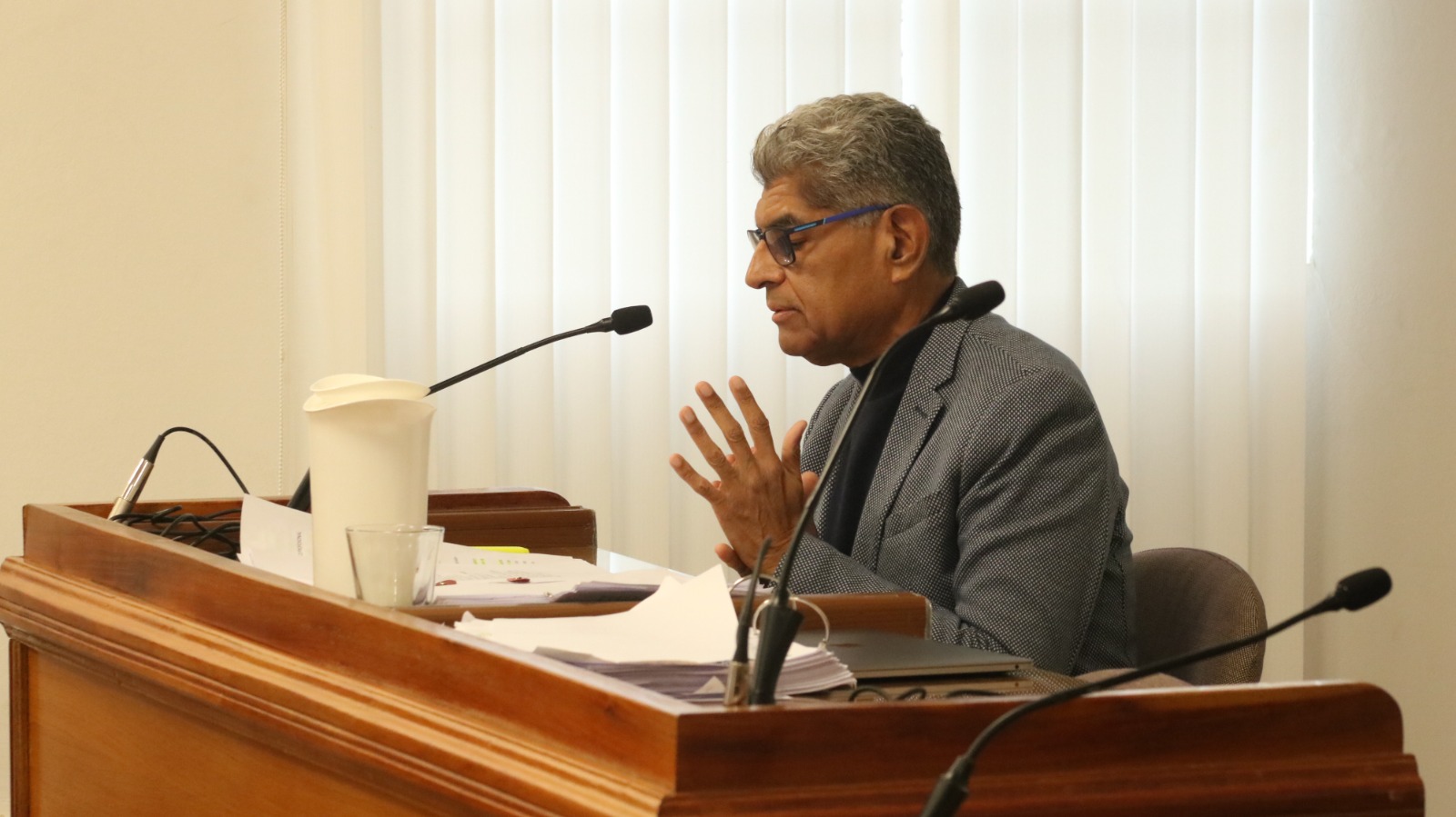  El fiscal Carlos Rearte dio inicio a los alegatos. (FOTO: TAMARA MORENO/LA OPINIÓN AUSTRAL).