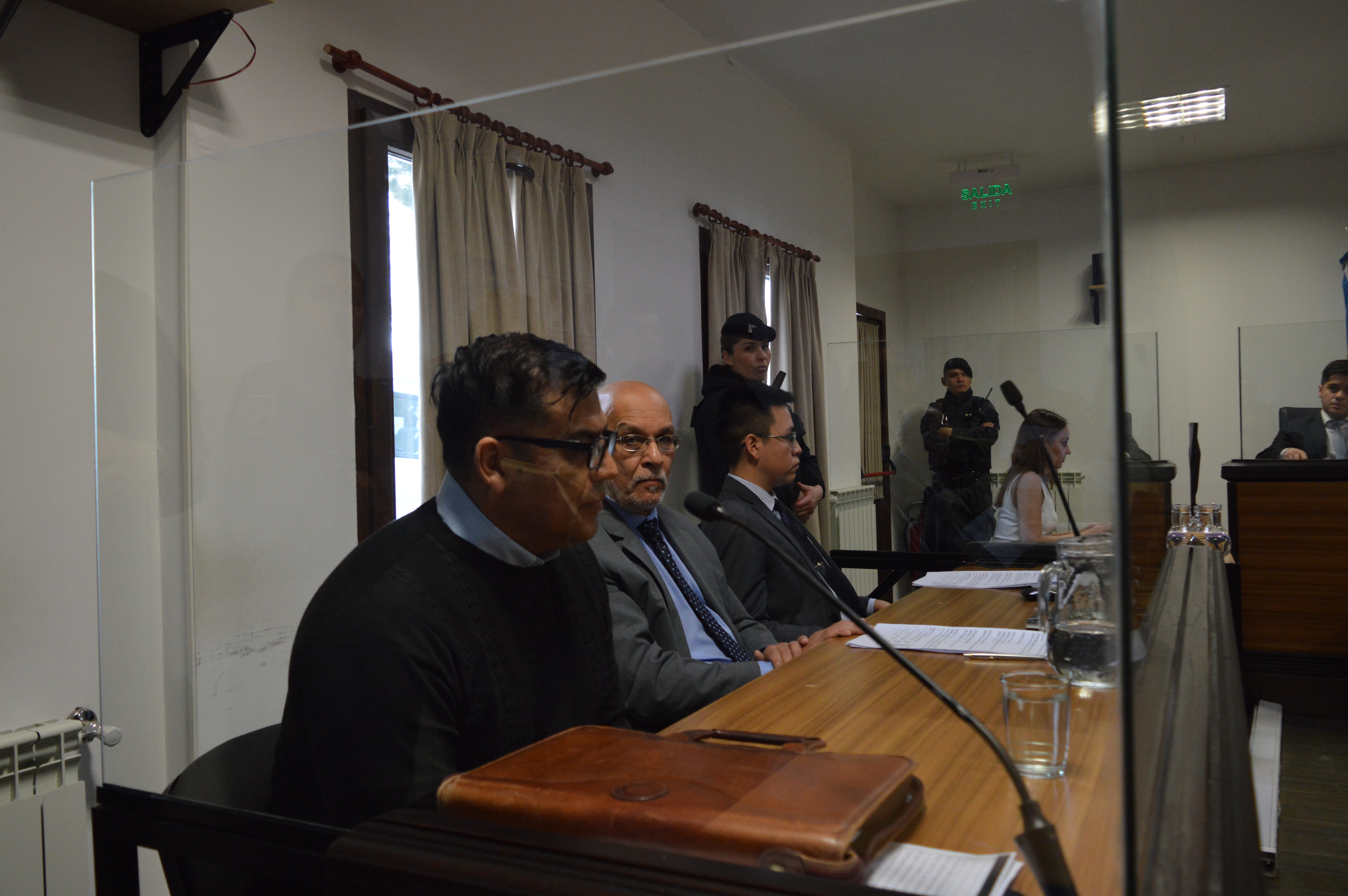  Formoso cuando se identificaba ante el tribunal. FOTO: MARTÍN MUÑOZ QUESADA/LA OPINIÓN AUSTRAL