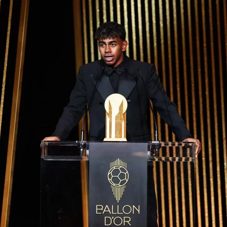 Lamine Yamal volvió a ganar el Trofeo Kopa Lamine Yamal volvió a ganar el Trofeo Kopa