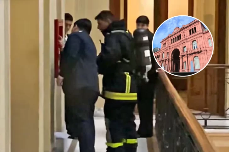 Susto en la Casa Rosada: principio de incendio obligó a evacuar un sector