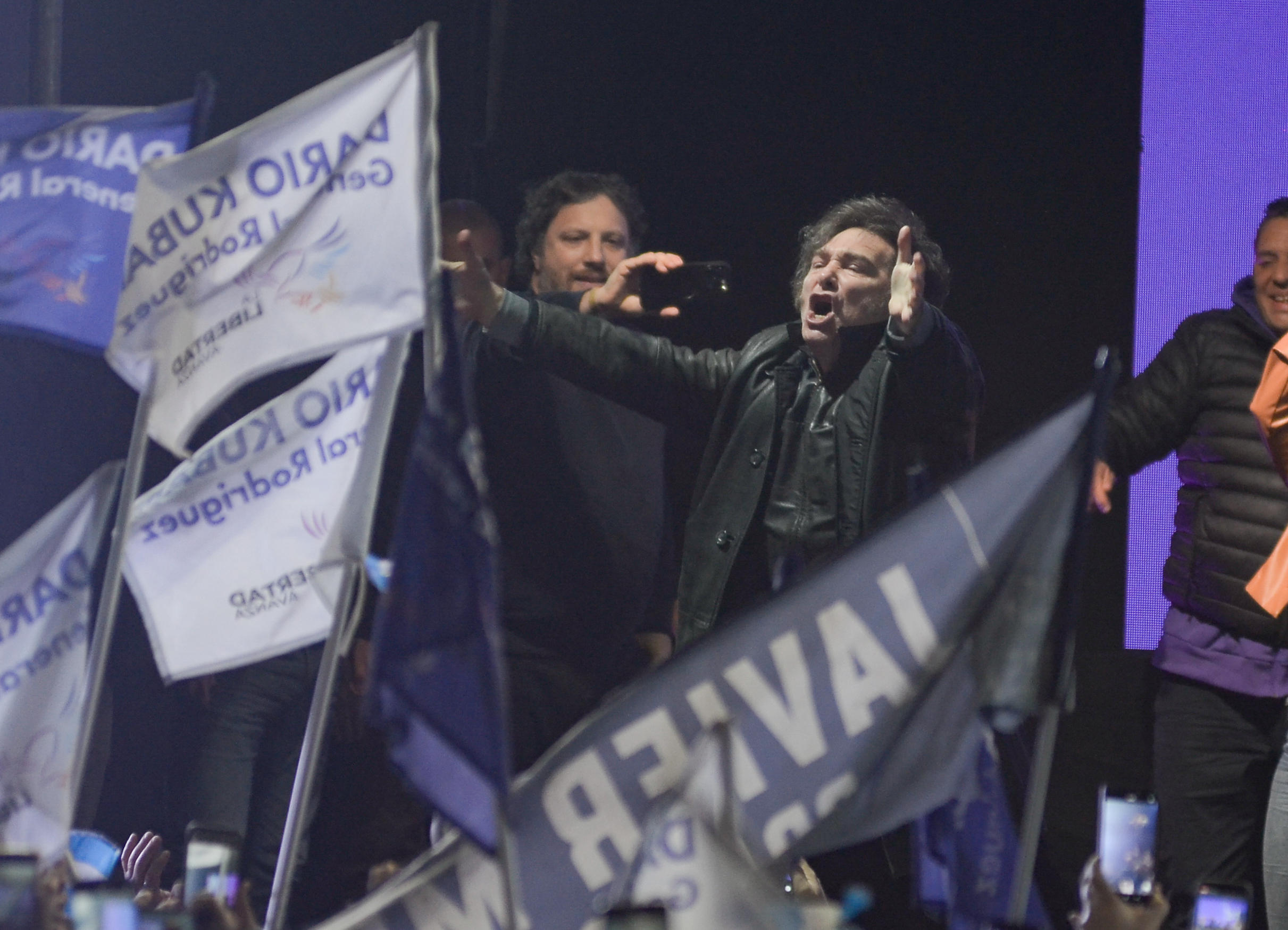 Javier Milei expresó con ira: “Se metieron con mi hermana”. Foto: Fernando Pérez Re/ Crónica.
