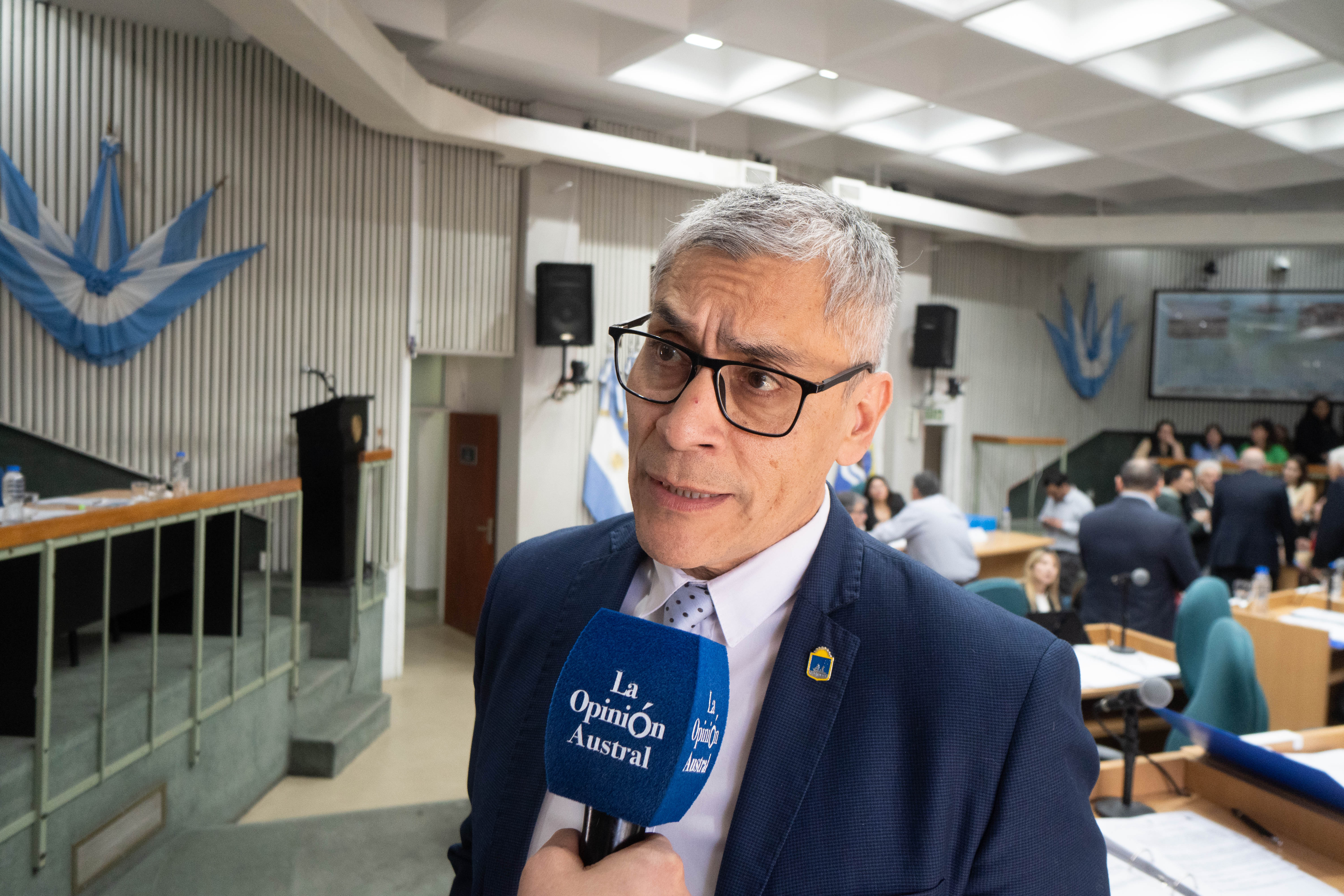  Eloy Echazú, presidente del bloque de Unión por la Patria, pidió la medida cautelar. (FOTO: LEANDRO FRANCO/ LA OPINIÓN AUSTRAL).