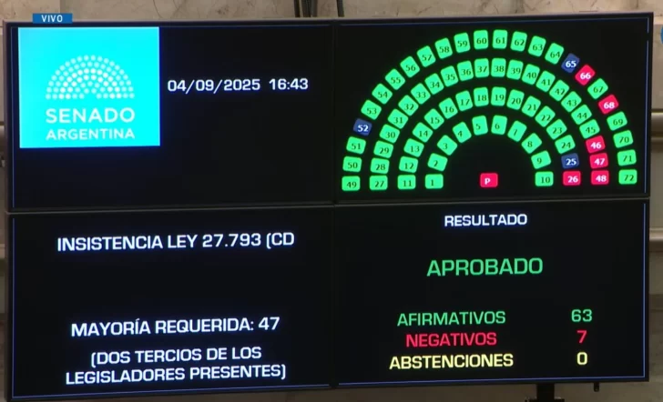 Rechazaron el veto de Milei y la Emergencia en Discapacidad es ley