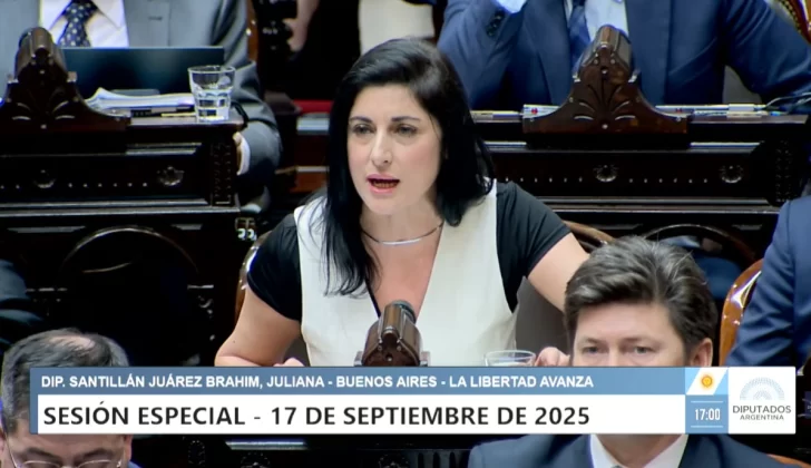  Juliana Santillán, miembro del bloque de La Libertad Avanza.