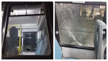 Por cuarta vez, apedrearon un colectivo de Citybus
