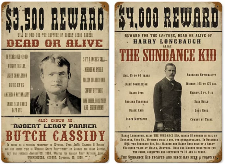  Vivos o muertos: los avisos de buscados del dúo de delincuentes.