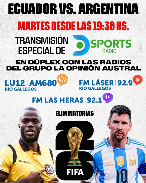 Pelota Libre o Fútbol Libre: cómo ver Ecuador vs. Argentina, por las Eliminatorias Sudamericanas