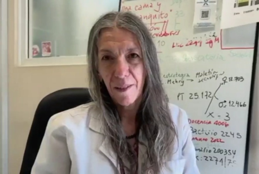  Virna Almeida, epidemióloga del Hospital Samic. FOTO: CAPTURA VIDEO SEÑAL CALAFATE