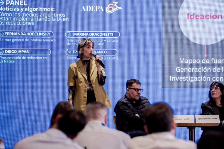  Marina Dragonetti, Jefa de producto digital y editora de newsletters de Clarín. Foto: FEDERICO KROWICKI / CANAL 12