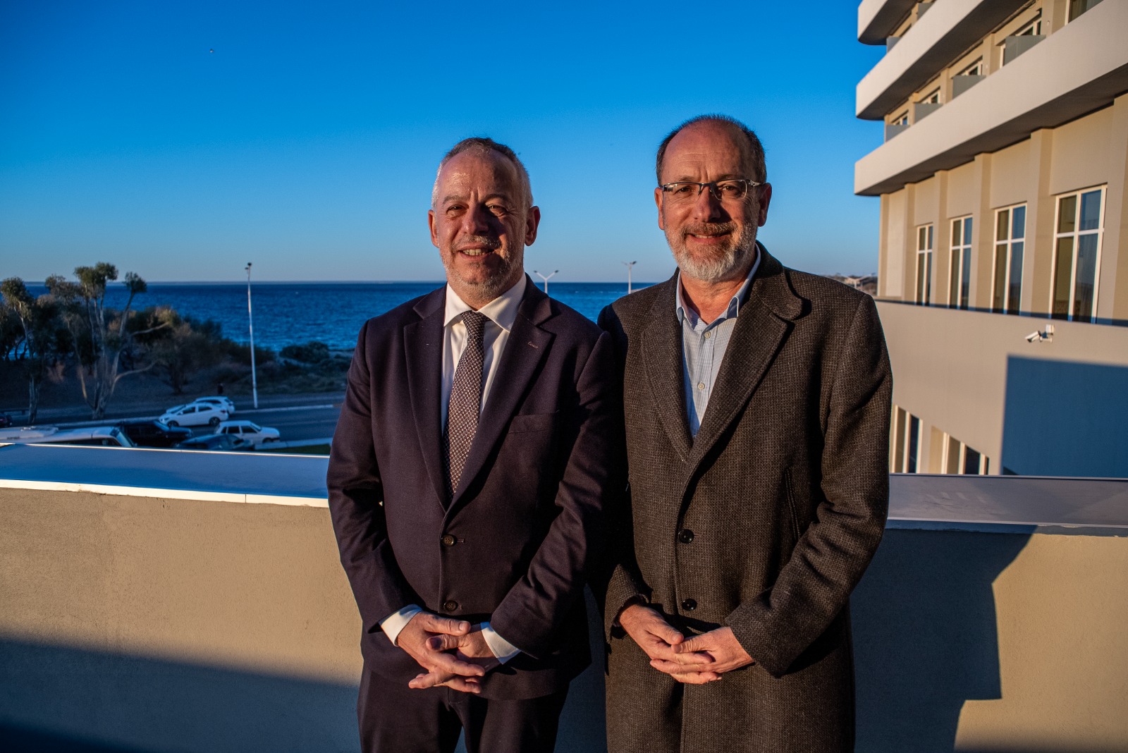  Martín Etchevers, presidente de Adepa, junto a Marcelo Almada, protesorero, y director de Misiones Online. Foto: FEDERICO KROWICKI / CANAL 12