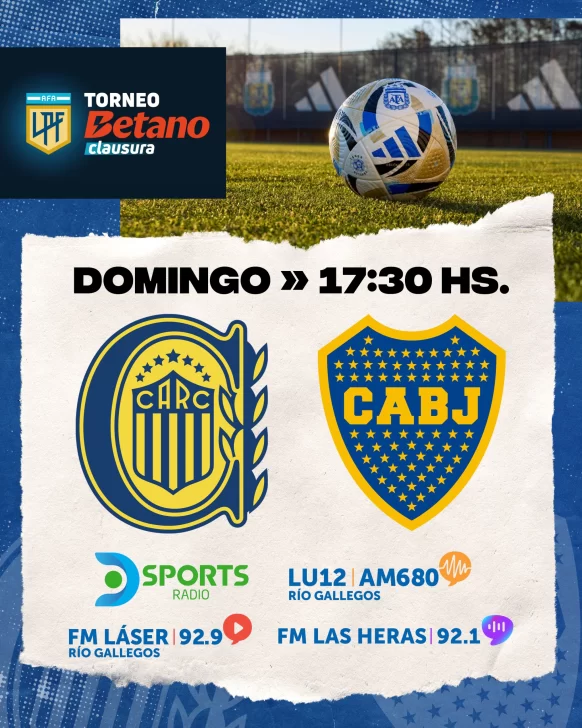 Pelota Libre o Fútbol Libre: cómo ver en vivo Rosario Central vs. Boca, por el Torneo Clausura