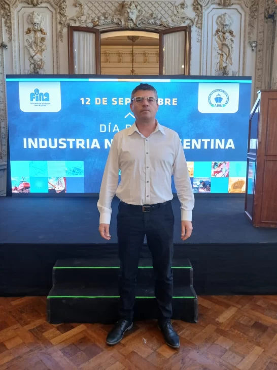  Walter Uribe habló con La Opinión Austral en el marco del Día de la Industria Naval Argentina. FOTO: LA OPINIÓN AUSTRAL