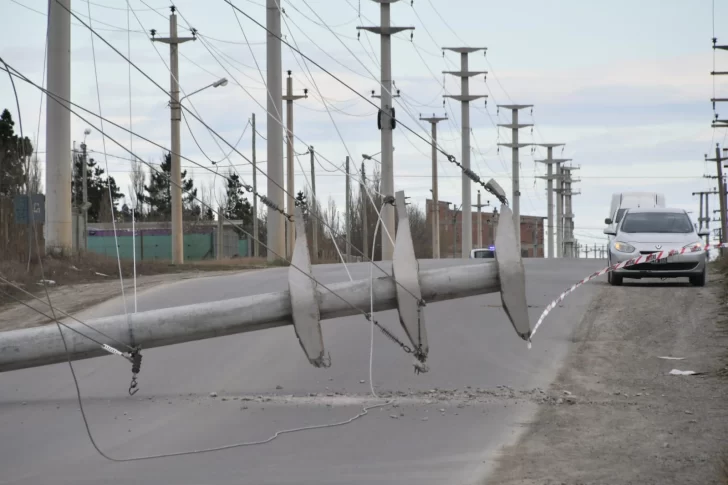  El poste que había quedado 