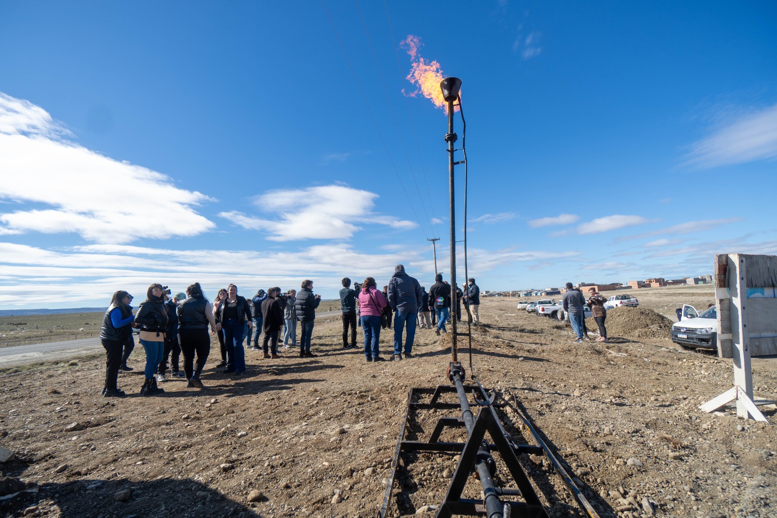 Se inauguró la obra de refuerzo de gas en Río Gallegos: &#8220;Hay gente de bien que quiere trabajar por los demás&#8221;