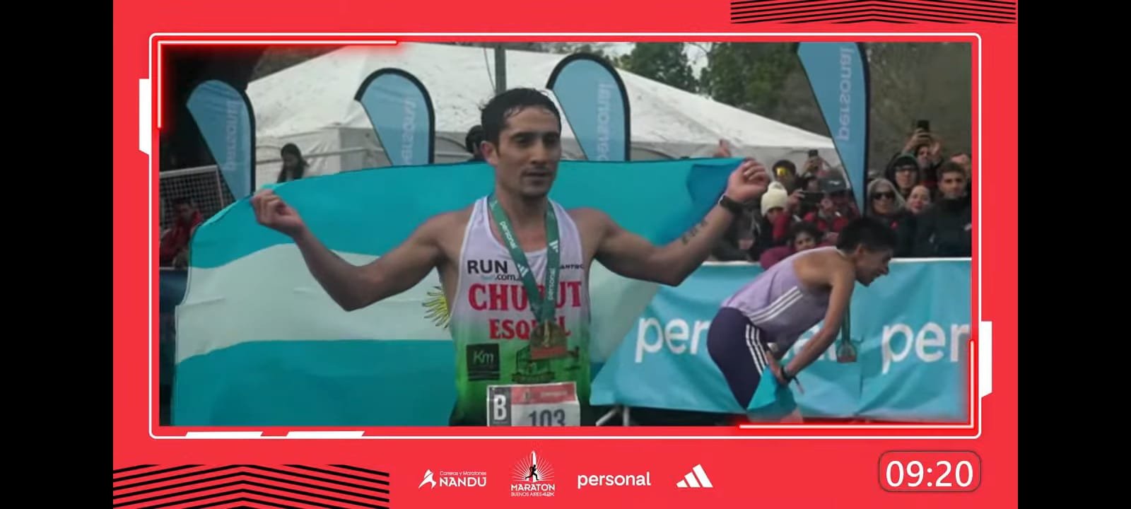 El chubutense Joaquín Arbe habló con La Opinión Austral tras ser el mejor argentino en los 42K de Buenos Aires