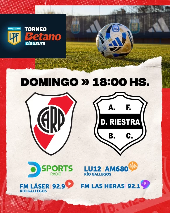 Pelota Libre o Fútbol Libre: cómo ver en vivo River vs. Deportivo Riestra, por el Torneo Clausura