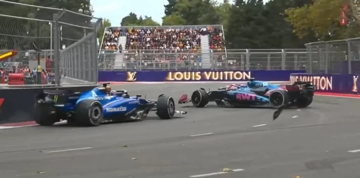Fórmula 1: Alex Albon chocó a Franco Colapinto y lo relegó en el GP de Azerbaiyán