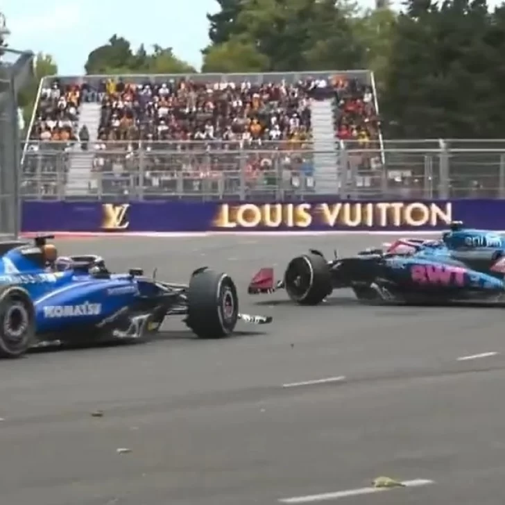 Fórmula 1: Alex Albon chocó a Franco Colapinto y lo relegó en el GP de Azerbaiyán