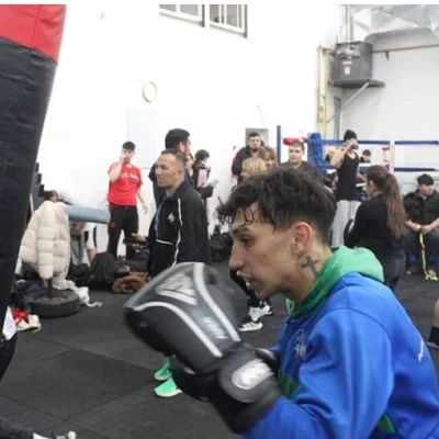 Boxeadores galleguenses en la ciudad de Río Grande