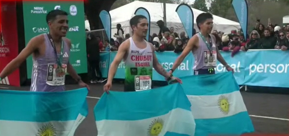  Izq. a der.: David Rodríguez (Comodoro Rivadavia), Joaquín Arbe (Esquel) y Ezequiel Chavarría (Tucumán)