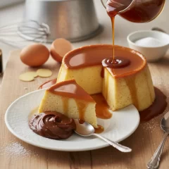Postre irresistible: receta de flan casero de vainilla con dulce de leche