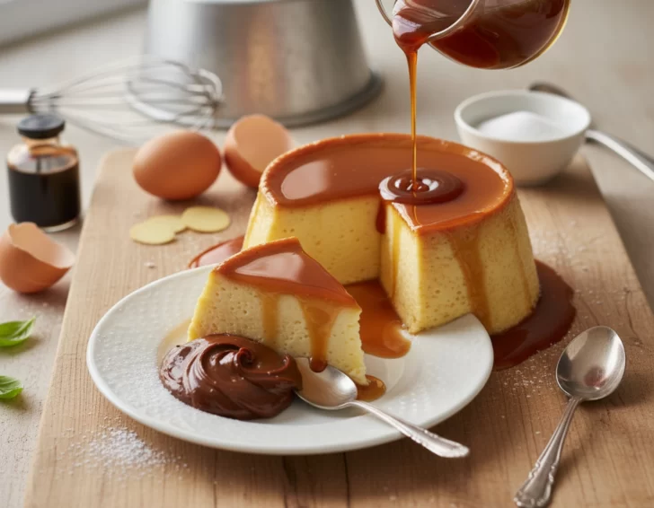 Postre irresistible: receta de flan casero de vainilla con dulce de leche
