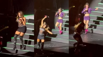 Catherine Fulop sufrió una impactante caída durante el show de Erreway en el Movistar Arena Catherine Fulop sufrió una impactante caída durante el show de Erreway en el Movistar Arena