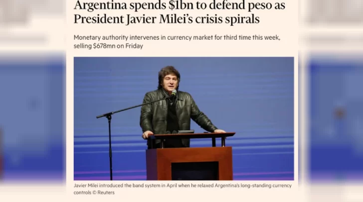 “Esta dinámica es insostenible”: el Financial Times critica plan de Milei y asegura que “la crisis se agudiza”
