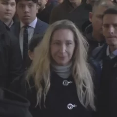Karina Milei votó bajo fuerte operativo de seguridad y evitó hablar con la prensa