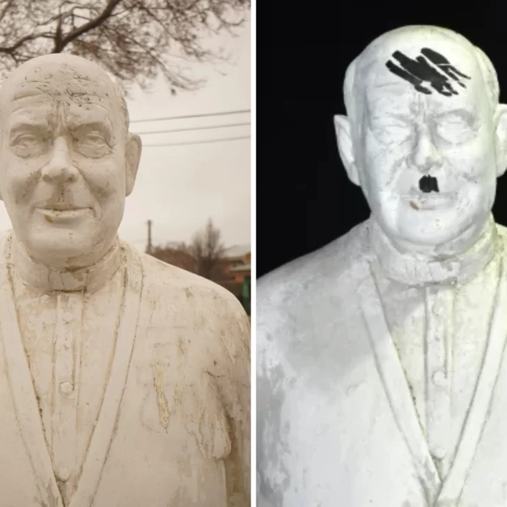 Limpiaron la estatua del padre Juan luego del ataque vandálico en Río Gallegos Limpiaron la estatua del padre Juan luego del ataque vandálico en Río Gallegos