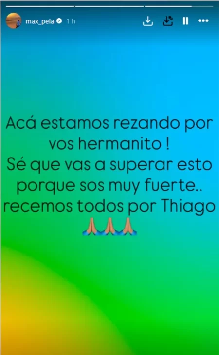  Sentido mensaje del ex hermanito Maxi Gudici.