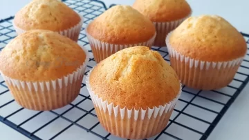 Receta de muffins sencilla y rápida, para rellenar y decorar a gusto Receta de muffins sencilla y rápida, para rellenar y decorar a gusto