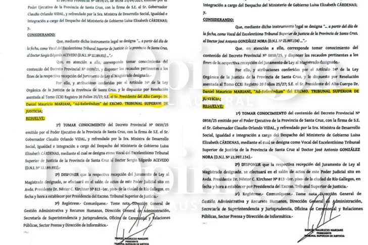  Exclusivo de La Opinión Austral. Las resoluciones 