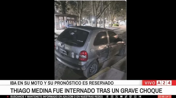 Accidente de Thiago Medina: así quedó el auto que chocó el ex Gran Hermano