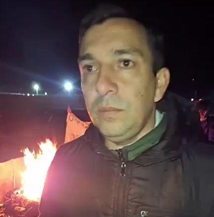  Celso Aguirre, padre de la víctima. FOTO: PIEDRA Y CAMINO