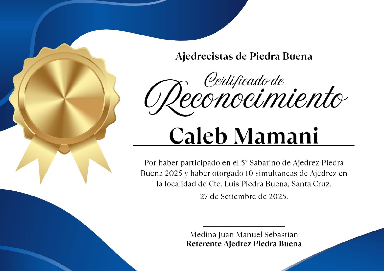 Caleb Mamani, doble conquista en la Patagonia: simultáneas en Piedra Buena y título Sub 12 en Río Gallegos