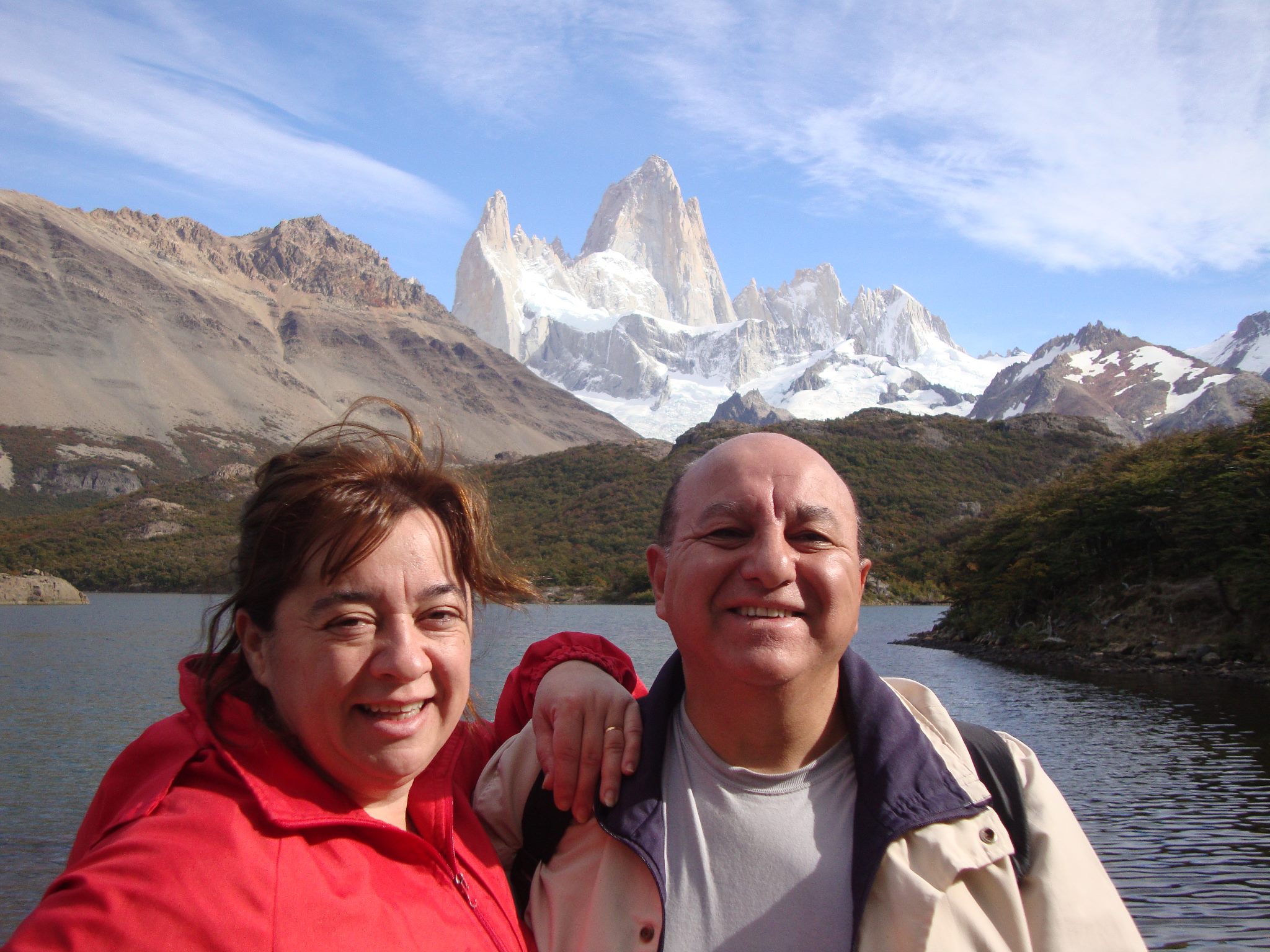  Víctor junto a su esposa Rita Garrido en El Chaltén
