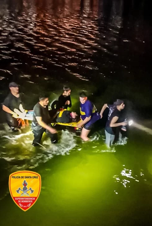 Una mujer ingresó a una laguna de Santa Cruz y fue hospitalizada por hipotermia