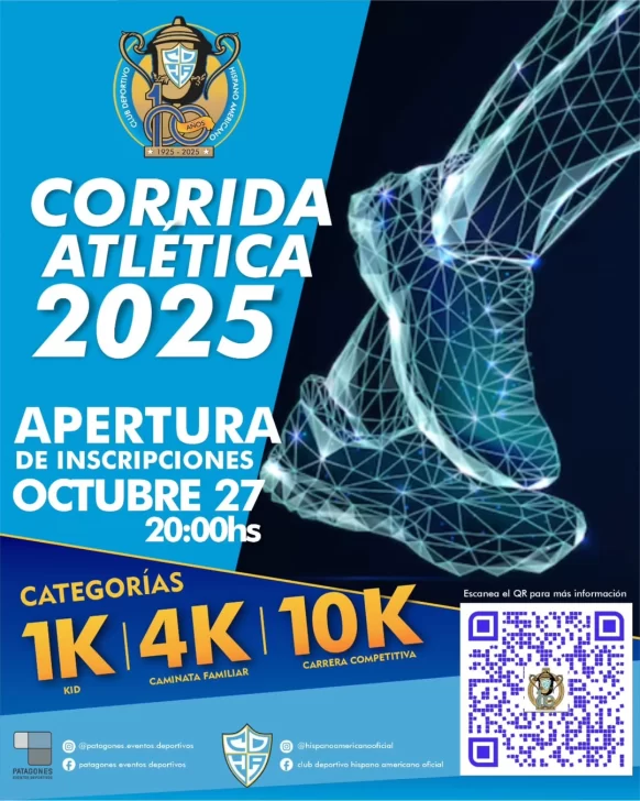 Corrida Atlética Hispano Americano: abren inscripciones el 27 de octubre, con cupos limitados