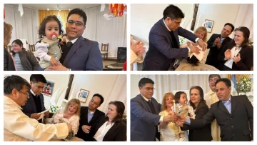 Bautizaron a Noah, el bebé de Río Gallegos que no fue apadrinado por Javier Milei, y Claudio Vidal fue el padrino Bautizaron a Noah, el bebé de Río Gallegos que no fue apadrinado por Javier Milei, y Claudio Vidal fue el padrino