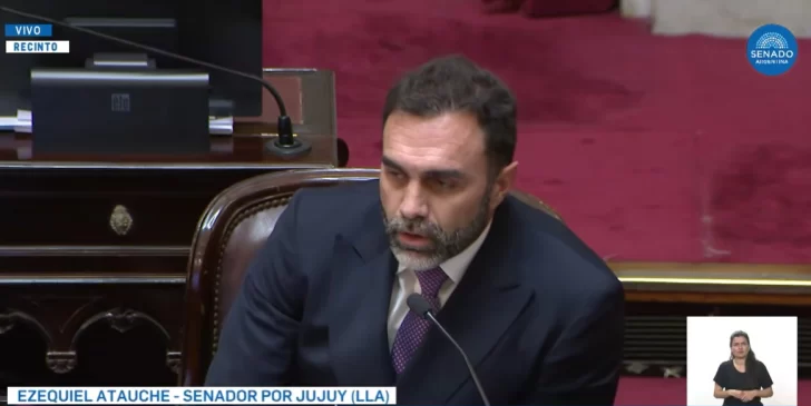  Ezequiel Atauche, senador de La Libertad Avanza.